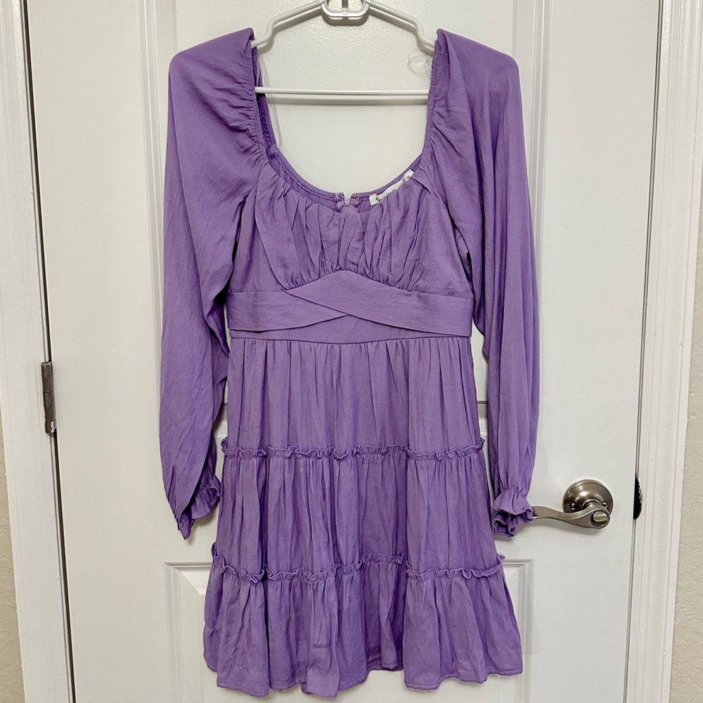 ALTAR’D STATE Long Sleeve Lilac Purple Dress